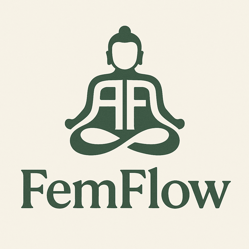 Fem Flow Logo in Meditative Harmony