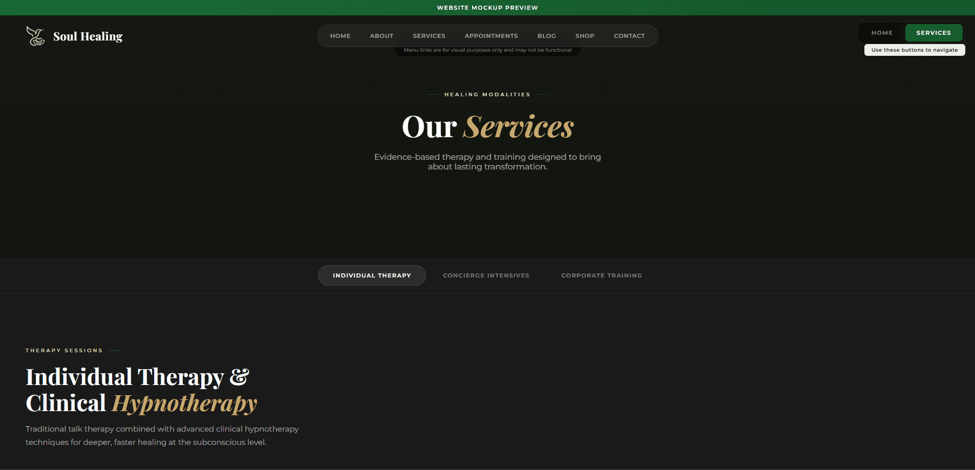 Soul Healing Services Overview